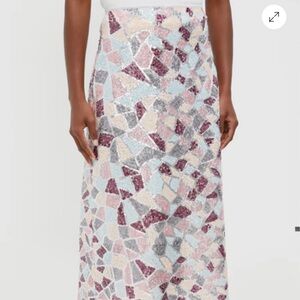 Tuckernuck Elegant Mosaic Sequin Patterned Skirt